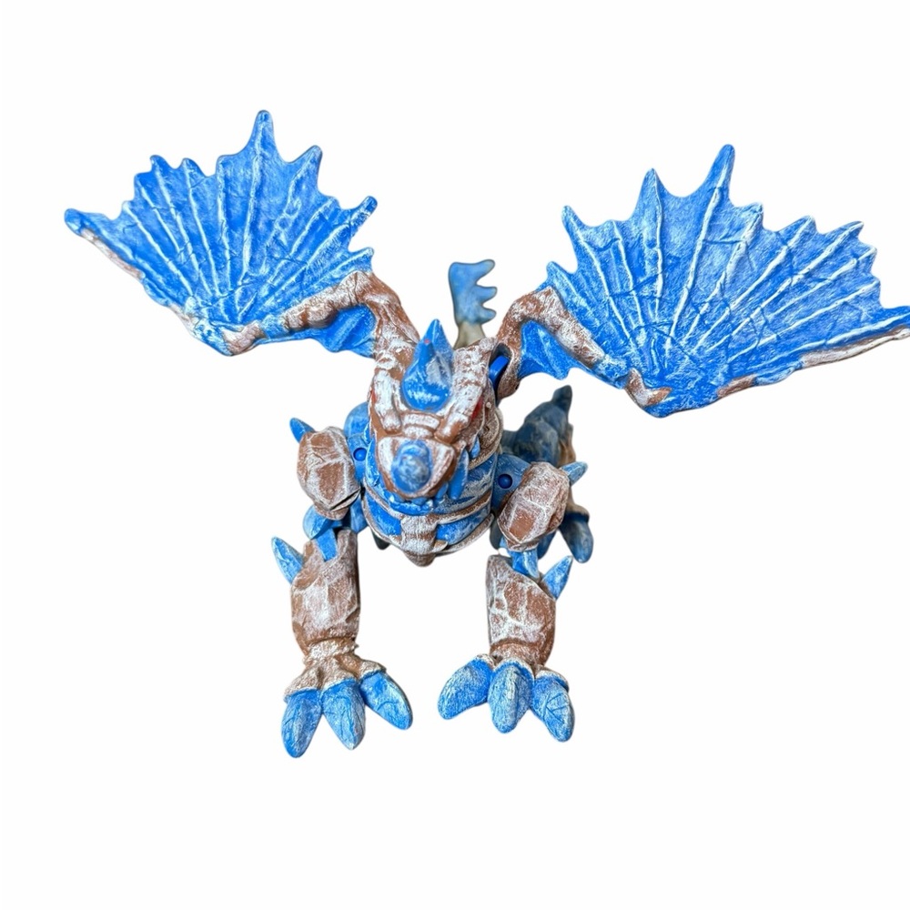 Vintage Mega Bloks Fire & Ice Blue Frost Dragon 9875 - Picture 3 of 9
